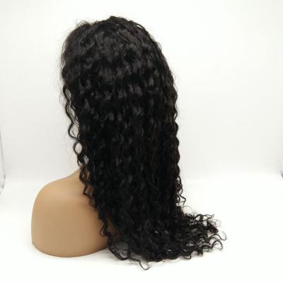 China Factory Price Grade 9A Brazilian Virgin Human Hair Cheap Deep Wave Pineapple Deep Wave Natural Color Lace Front Wig With Baby Hair for sale