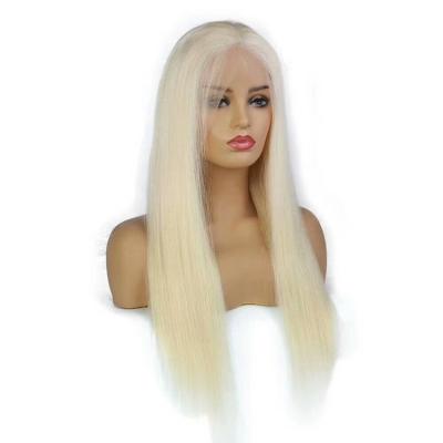 China Factory Price Silky Straight Blonde 613 Knots 13x6 Lace Front Wig Natural Preplucked Bleached Human Hair Wigs With Baby Hair for sale