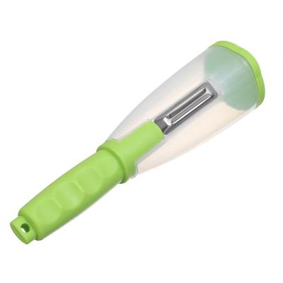 China Sustainable Best Sell Kitchen Gadgets Fruit Peelers and Cutter with Storage Apple Vegetable Potato Peeler for sale