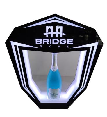 China Retail Stores Acrylic LED Champagne Glorifier Display VIP Bottle Displayer WITH Your Logo for sale