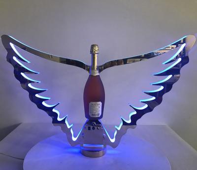 China Retail Store or Service Wing Glorifier Display of Logo Wings Champagne Bottle Presenter Customized by VIP LED Exhibition for sale