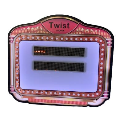 China Eco - Friendly Customized LED Logo Presentation Board Message Board With LED Screen for sale