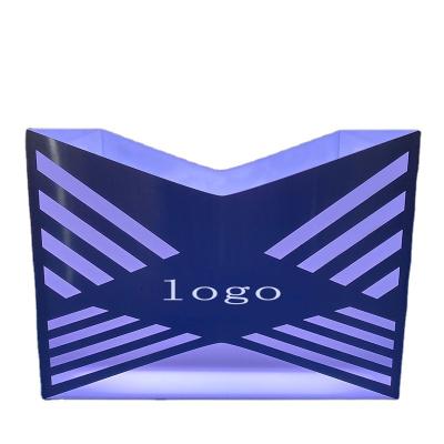 China Hot Sale Eco-friendly Factory Direct Customized Logo Acrylic LED Ice Bucket For Bar for sale