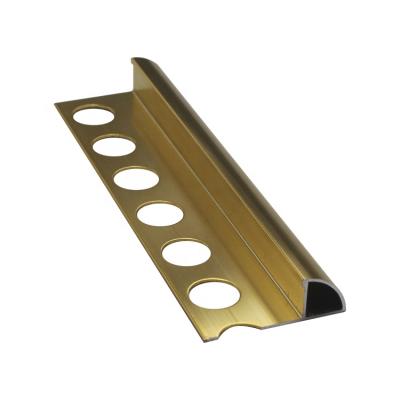 China 2.5m 3m Modern High Quality Aluminum Metal Curved Shape Tile Trim for sale