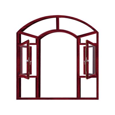 China High Quality Germany Factory Price Double Layers Tempered Glass Swing Aluminum Casement Windows for sale