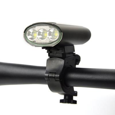 China 2021 3.7V 3000mAh 2*18650Li-ion Bicycle Light Accessories 800 Lumens LED Popular Light USB Rechargeable Bicycle Front Light for sale