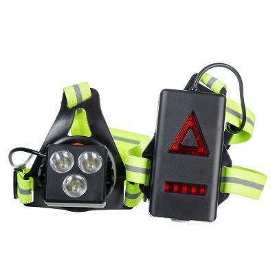 China NEW ROAD 2021 350 Lumen USB Rechargeable Running Light Night Running Light For Security for sale