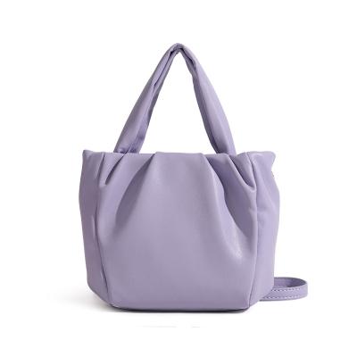 China Guangzhou 2022 PORTABLE Fashion Mini Tote Bags Soft Leather Ladies Single Shoulder Bags Women Causal Tote Handbags for sale