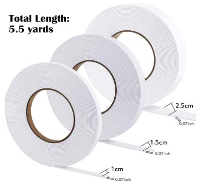 China DIY Craft Foam Sticky Tape Backing Tape Double Sided 3M Double Coated Sponge Rubber Foam Tape for sale