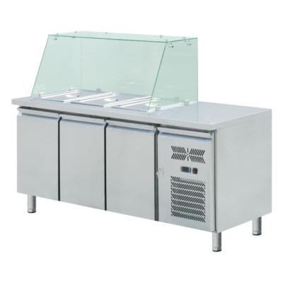 China Commercial Single-Temperature Stainless Steel Freezer Worktable For Ocean Food for sale