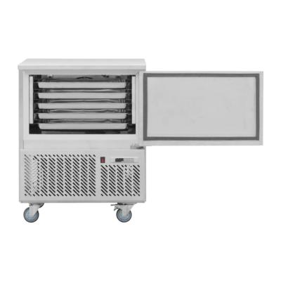 China Stainless Steel AISI304 Small Commercial Batch Cart Blast Ocean R404a Under Table Freezer for sale