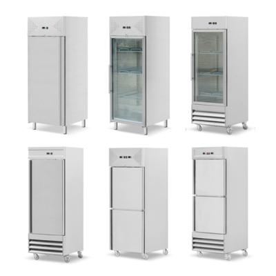 China Single-Temperature Upright Single Door Freezer Commercial Refrigerator For Sale for sale