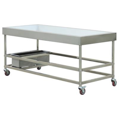 China Rushing hotel and restaurant equipment stainless steel seafood work table/cleaning work table for sale