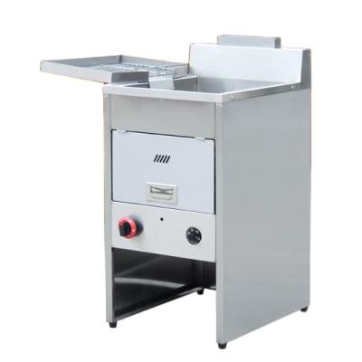 China BN-12LG-2 Hotels Stainless Steel Countertop NG/LPG Gas Deep Fryer for sale