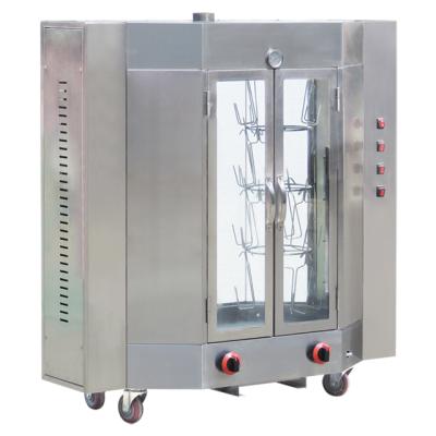 China Easily Assembled Commercial Vertical Stainless Steel Chicken Roasting Machine Gas Chicken Roasters for sale