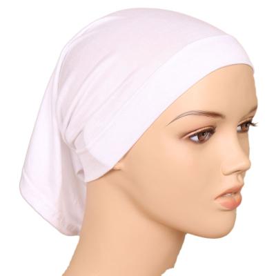 China Fashion Under Hats Inner Cap Silk Scarf Inner Cap Turban Muslim Hijab Hat for sale