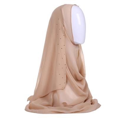 China Fashion Wholesale Custom Made Plain Malaysia Hijab Instant Scarf From Well Women's Chiffon Manufacturers for sale