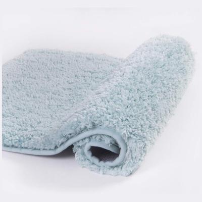 China Factory Supplies Non Slip Chenille Bath Mat Water Absorbent Microfiber Bathroom Blanket Mat for sale