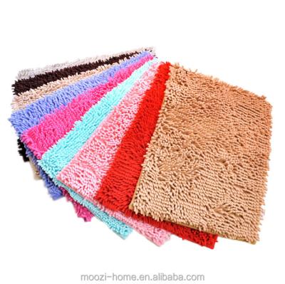 China New Design Good Quality Micro Micro Chenille Fabric Fiber Mat Bath Mat Anti Slip for sale