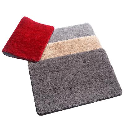 China American Style Non Slip Bath Mat Water Absorbent Microfiber Shaggy Bathroom Mat Bath Rug Plush Carpet for sale