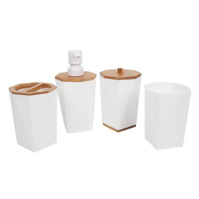 China Sustainable Moozi 6 Pcs Washroom Hardware Ceramic Bathroom Sets Washroom Accessories for sale