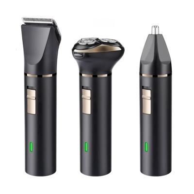 China Car Lead The Industry Mini Nose Hair Trimmer Mens Private Label Black Beard Grooming Kit for sale