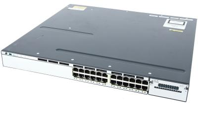 China LACP Used CISCO WS-C3750X-24T-S/E: Original Three-Layer 24-Port Gigabit Switch in Good Condition for sale