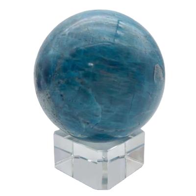 China Wholesale China Natural Crystal Ball Spheres for Healing Energy Blue Apatite Crystal Balls for sale