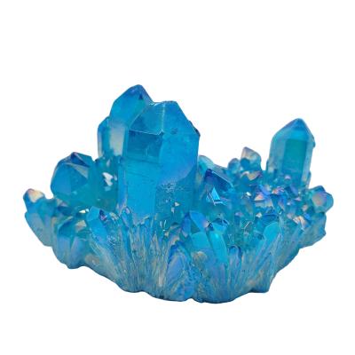 China China Wholesale Blue Raw Quartz Crystal Cluster Healing Stones Loose Gemstone Jewelry for sale