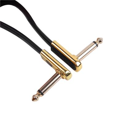 China High Quality Effects Gold Plated 24 A.W.G. Pedal Guitar Effects Flat Patch Cables cable bass rope for sale