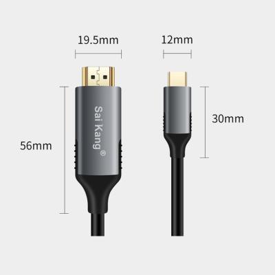 China COMPUTER Factory Price 1.8m High Speed ​​Data Cable USB To HDTV Type C Cable 4K Computer Audio Cable for sale