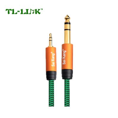 China Yes 3.5 To 6.5 Guitar 6.35 Power Discharge Cable Cell Phone Audio Notebook Speaker Tablet Cable for sale