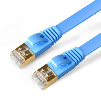 China Networking RJ45 rj11 connector network cable cat5 Cat6e cat7 8P8C UTP network LAN patch cable flat jumper cable for sale