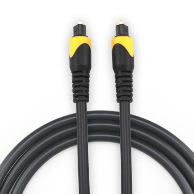 China Double color black and yellow audio optic cable low price mold PVC fiber speaker fiber optic cable coaxial cable Digital fiber toslink for sale