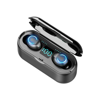 China Hot-selling genuine In-ear headphones F9-8 wireless earbuds with power bank in 2021 for sale