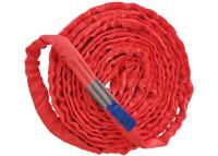 China Red 5T Endless Polyester Round Sling Oxidation Resistance With Blue Label for sale