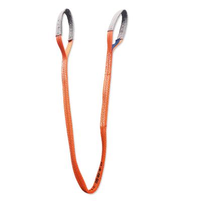 China Single / Duplex Layer Flat Webbing Sling 1T 2 Meter Orange Color for sale