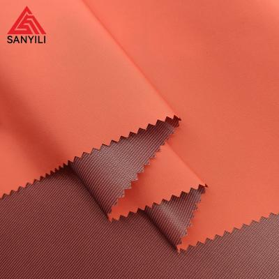 China Bright Film Cloth Hot Sale Winter Jacket Fabric In Colors Striping Fabrics For Bags Luggage In Stock Lot for sale