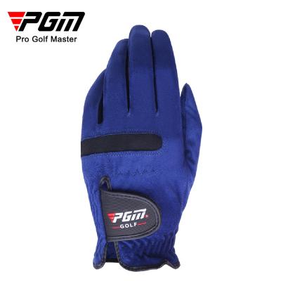 China Mens PGM Breathable Microfiber Golf Gloves Premium Blue Golf Glove ST004 for sale