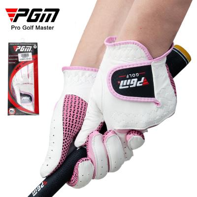 China PGM ST007 Womens Ladies Golf Gloves White Sheepskin Golf Gloves for sale