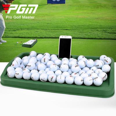 China PGM QK005 100 Balls Capacity Rubber Golf Ball Tray With Mobile Phone Shelf QK005 for sale