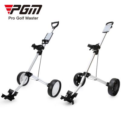 China Outdoor Wholesale Push Golf Trolley 2 Wheel Folding Golf Cart Set PGM QC002-1 for sale