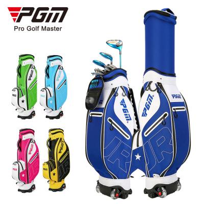 China Outdoor Golf Activity PGM QB090 Collapsible Travel Bag Junior Golf Bag With Wheels for sale