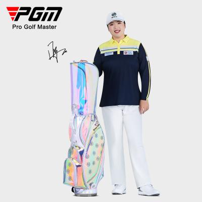 China Custom large capacity PGM QB125 golf staff bags customized waterproof tpu golf bag for sale