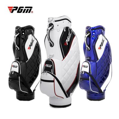 China Custom Large Capacity PGM QB087 Women Staff Golf Caddy Bag Custom PU Leather Golf Bag for sale