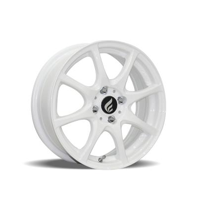 China 15x6 Flow Form Aluminum Alloy Wheels 4X100 Bolt Pattern with Black Rim and Light Weight Fit for Toyota Hyundai and Ford for sale