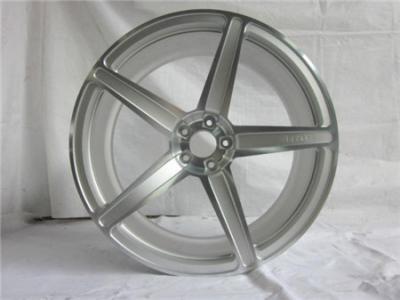 China BA19/19 inch 20 inch 21 inch Aluminum Alloy Monoblock Forged Wheels by Replica Silver HRE design with 5 Spoke Rims for sale