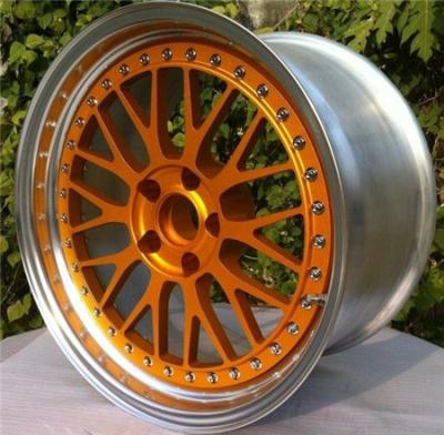 China BSL09 Cheap Replica BBS LM 3 Piece Wheels Step Lip AUDI Polish Outer Rim for sale