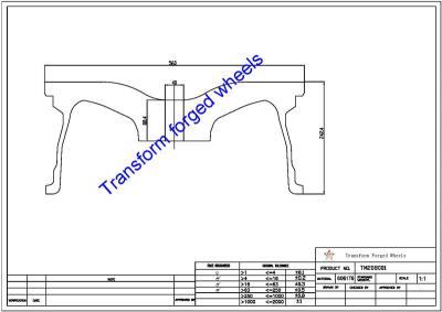 China 20 inch ​monoblock Forging wheels blanks raw Machining blanks drawing for sale