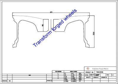 China 21 inch ​monoblock Forging wheels blanks raw Machining blanks drawing for sale